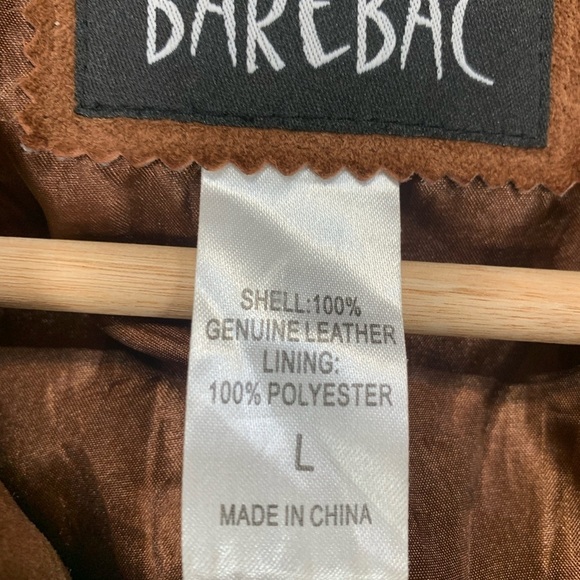 Vintage Barebac Suede Leather Jacket Size Large - Picture 10 of 10